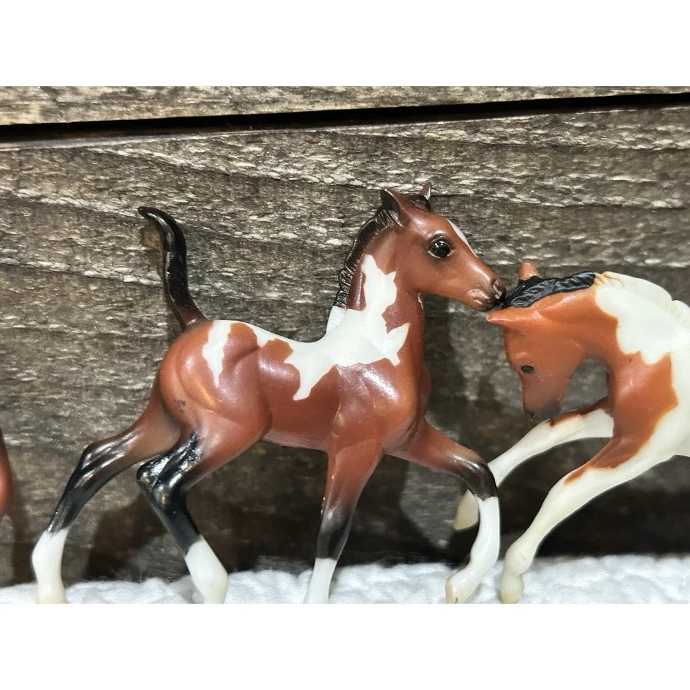 Breyer Mini Whinnies Horse Pony Foal Lot Brown 5 Ponies